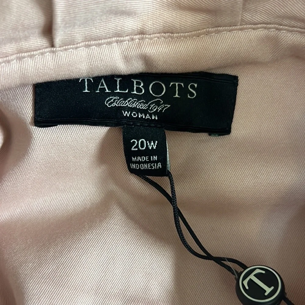 Talbots Ruffled Blazer Blush 20W - Picture 13 of 16